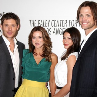 Jensen Ackles, Danneel Harris, Genevieve Cortese, Jared Padalecki in The Supernatural PaleyFest 2011