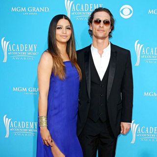 Camila Alves, Matthew McConaughey in The 45th Annual Academy of Country Music Awards