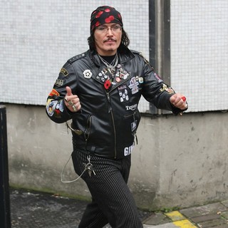 Adam Ant in Adam Ant Outside The ITV Studios