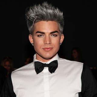 Adam Lambert in Mercedes-Benz New York Fashion Week Spring-Summer 2013 - Falguni and Shane Peacock - Front Row