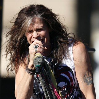 Steven Tyler, Aerosmith in Aerosmith Perform in Front of 1325 Commonwealth Ave, Which Was Their Home in The Early 1970's