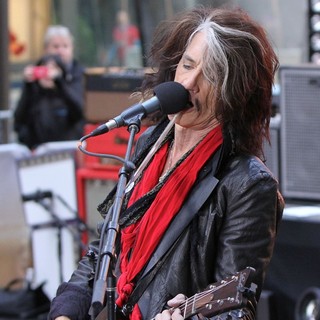 Joe Perry, Aerosmith in Aerosmith Performing Live During The Today Show Concert Series