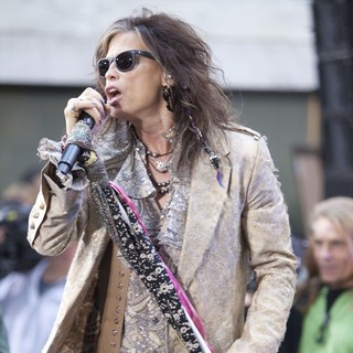 Steven Tyler, Aerosmith in Aerosmith Performing Live During The Today Show Concert Series