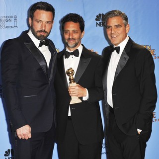 George Clooney in 70th Annual Golden Globe Awards - Press Room - affleck-heslov-clooney-70th-annual-golden-globe-awards-press-room-02