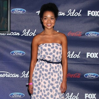 Aisha Dee in The American Idol Season 11 Top 13 Party
