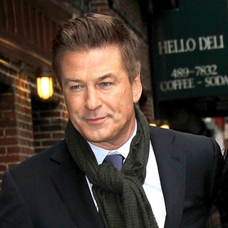 Alec Baldwin in Celebrities Arrive at The Ed Sullivan Theatre for The Late Show with David Letterman
