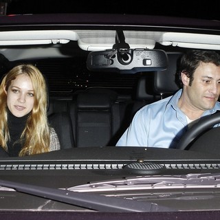 Alexis Knapp in Outside Bagatelle Restaurant