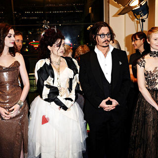 Anne Hathaway, Helena Bonham Carter, Johnny Depp, Mia Wasikowska in 'Alice in Wonderland' UK Premiere - Arrivals