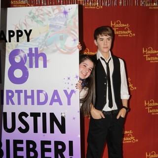 Alisha Purdom, Justin Bieber in Unveil A Brand New Bieber Figure in Celebration of The Singer's 18th Birthday