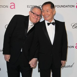 George Takei in 21st Annual Elton John AIDS Foundation's Oscar Viewing Party - altman-takei-21st-annual-elton-john-aids-foundation-s-oscar-viewing-party-02