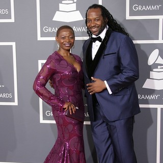 Evelyn Ambe, James McKinney in 55th Annual GRAMMY Awards - Arrivals
