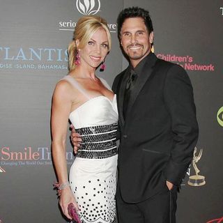 Cindy Ambuehl, Don Diamont in 2011 Daytime Emmy Awards - Red Carpet