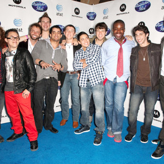 Jovany Barreto, Jordan Dorsey, James Durbin, Clint Jun Gamboa, Tim Halperin, Stefano Langone, Brett Loewenstern, Jacob Lusk, Scotty McCreery, Paul McDonald, Robbie Rosen in Idol Prom: The 2011 Debut of The American Idol Top 24 Semi-Finalists