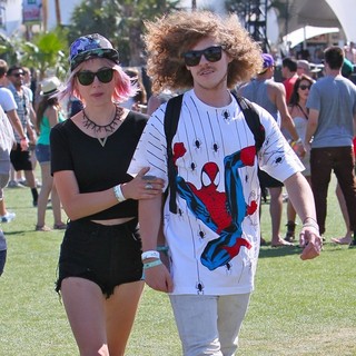 Rachel Finley, Blake Anderson in Celebrities at The 2012 Coachella Valley Music and Arts Festival - Day 2