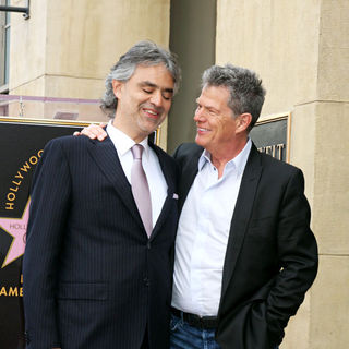 Andrea Bocelli, David Foster in The Hollywood Walk of Fame Star Ceremony for Andrea Bocelli