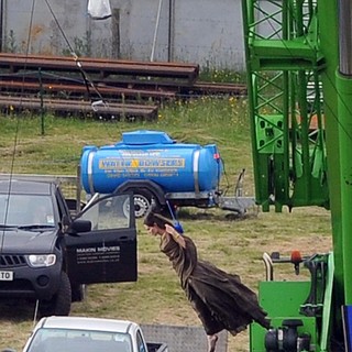 Angelina Jolie in Filming of Disney Movie Maleficent