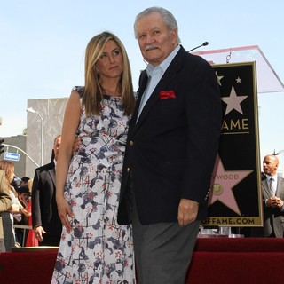 Jennifer Aniston, John Aniston in Jennifer Aniston Is Honored with A Star on The Hollywood Walk of Fame