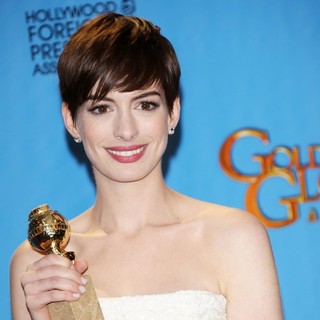 Anne Hathaway in 70th Annual Golden Globe Awards - Press Room