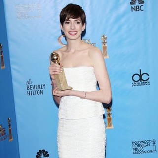 Anne Hathaway in 70th Annual Golden Globe Awards - Press Room