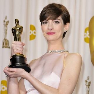 Anne Hathaway in The 85th Annual Oscars - Press Room