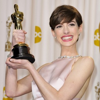 Anne Hathaway in The 85th Annual Oscars - Press Room