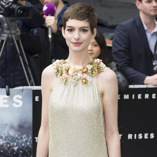 Anne Hathaway in The European Premiere of The Dark Knight Rises - Arrivals