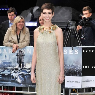 Anne Hathaway in The European Premiere of The Dark Knight Rises - Arrivals