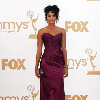 Annie Ilonzeh in The 63rd Primetime Emmy Awards - Arrivals
