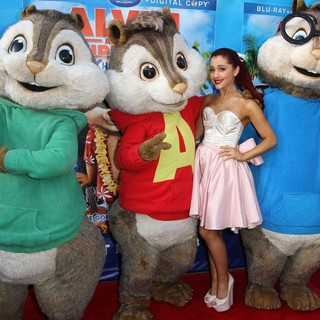 Ariana Grande in The Twentieth Century Fox Home Entertainment's Alvin and The Chipmunks: Chipwrecked Blu-ray and DVD