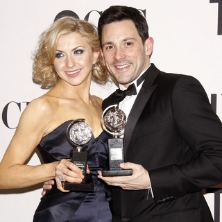 Nina Arianda, Steve Kazee in The 66th Annual Tony Awards - Press Room