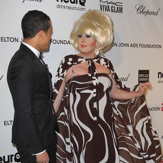 Jacob Artist, Lady Bunny in 21st Annual Elton John AIDS Foundation's Oscar Viewing Party