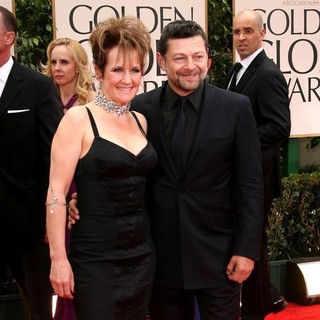 Lorraine Ashbourne, Andy Serkis in The 69th Annual Golden Globe Awards - Arrivals