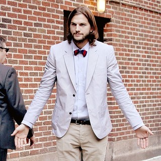 Ashton Kutcher in Ashton Kutcher at Late Show with David Letterman