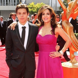 Jake T. Austin, Maria Canals Barrera in 2011 Primetime Creative Arts Emmy Awards - Arrivals