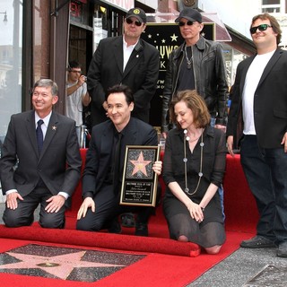 Leron Gubler, Dan Aykroyd, John Cusack, Billy Bob Thornton, Joan Cusack, Jack Black in John Cusack Honored with A Star on The Hollywood Walk of Fame