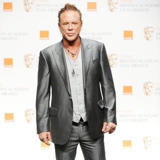Mickey Rourke in The Orange British Academy Film Awards (BAFTA Awards) - Press Room