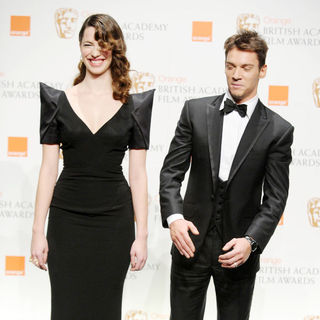 Rebecca Hall, Jonathan Rhys-Meyers in The Orange British Academy Film Awards (BAFTA Awards) - Press Room