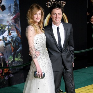 Taylor Bagley, Zach Braff in Oz: The Great and Powerful - Los Angeles Premiere - Arrivals