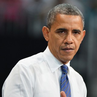 Barack Obama in Barack Obama Delivers A Speech at A Grassroots Event