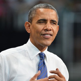 Barack Obama in Barack Obama Delivers A Speech at A Grassroots Event