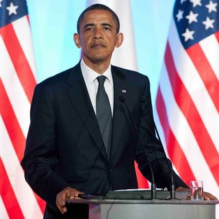Barack Obama in Press Conference with Polish Prime Minister Donald Tusk and US President Barack Obama
