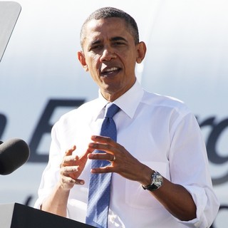 Barack Obama in Barack Obama Speaks at A United Parcel Service