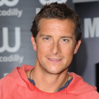 Bear Grylls in Bear Grylls Signs Copies of Recent Book Mud, Sweat and Tears