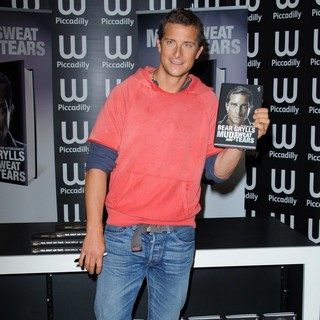 Bear Grylls Signs Copies of Recent Book Mud, Sweat and Tears