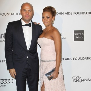 Stephen Belafonte, Melanie Brown in 21st Annual Elton John AIDS Foundation's Oscar Viewing Party