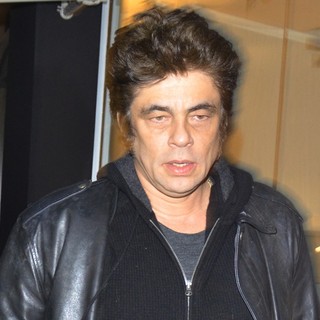 Benicio Del Toro in Benicio Del Toro Leaving Madeo Restaurant