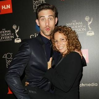 Blake Berris, Meredith Scott Lynn in The 40th Annual Daytime Emmy Awards - Arrivals