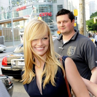Beth Behrs in Beth Behrs Leaving CityTV Station in Toronto During Her Promotional Tour for 2 Broken Girls