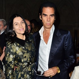 Susie Bick, Nick Cave in London Fashion Week Spring-Summer 2013 - Philip Treacy - Front Row