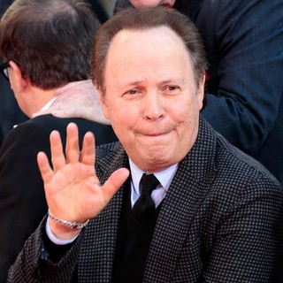 Billy Crystal in Robert De Niro Places His Hand and Foot Prints in Cement During The Footprint Ceremony